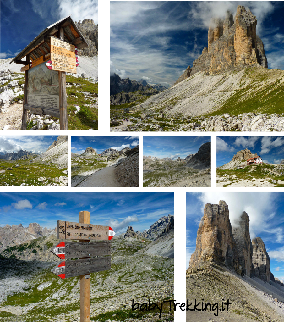 Rifugio Locatelli, alle Tre Cime di Lavaredo col passeggino