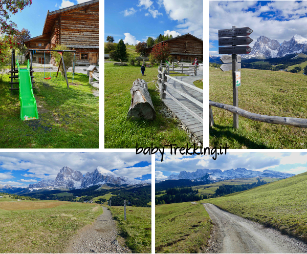 Malga Laranzer Schwaige, a spasso per l'Alpe di Siusi in passeggino
