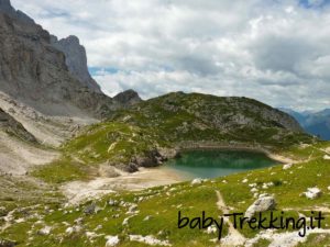 Rifugio e Lago Coldai, trekking coi bambini sotto al Civetta