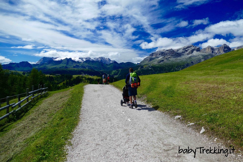 Da Piz la Ila a Utia de Bioch, Alta Badia a portata di passeggino