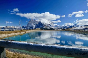 Sull'Alpe di Siusi col passeggino: coi bambini al Rifugio Edelweiss e Almrosenhutte