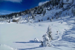 Laghi di Colbricon in inverno: con le ciaspole tra soffice neve