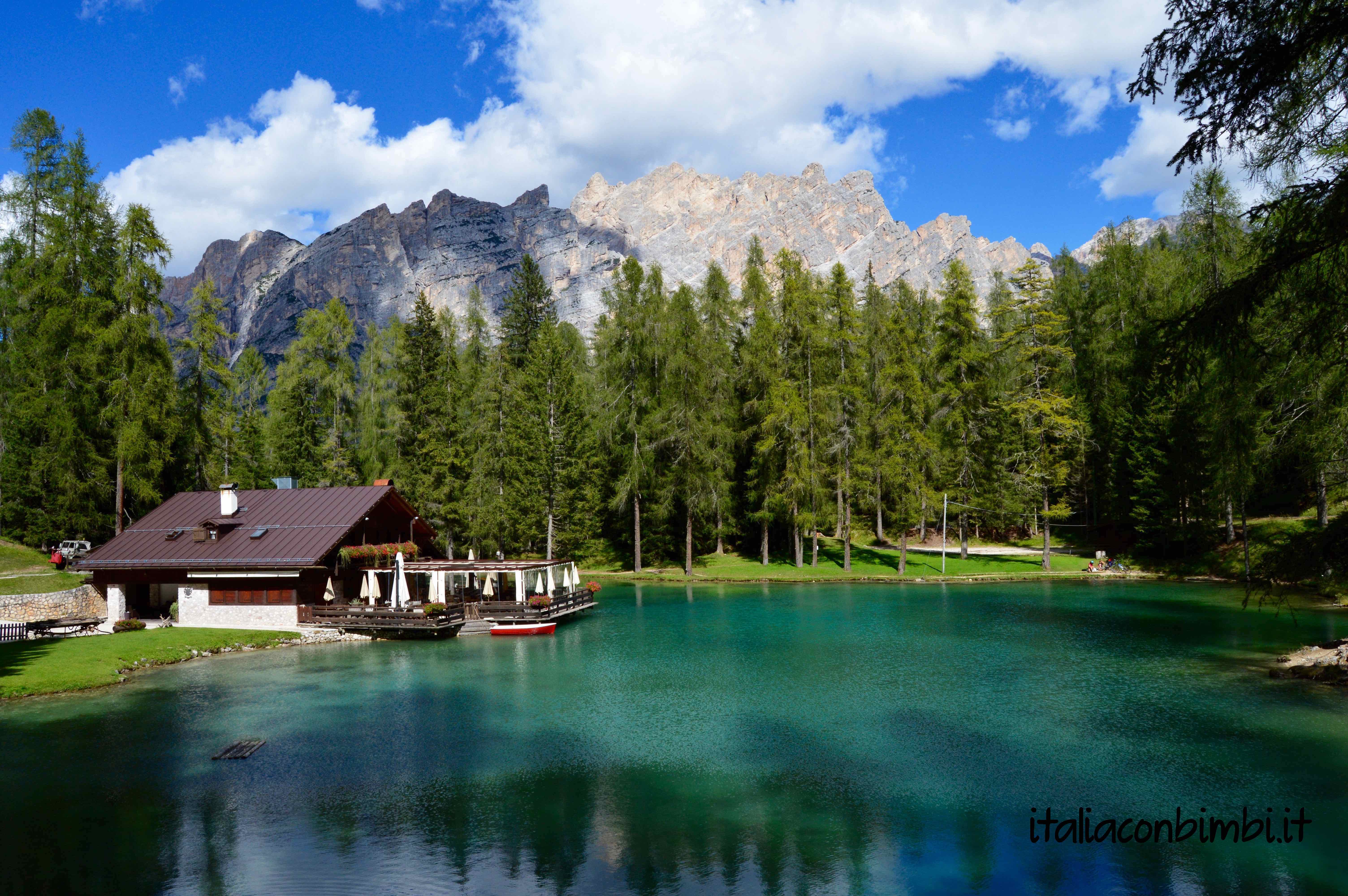 Lago Ghedina coi bambini, a Cortina tra boschi e paesaggi