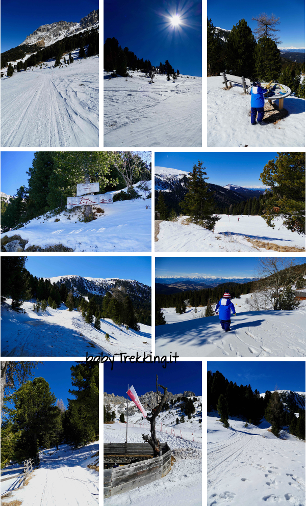 In inverno sull'Alpe di Pampeago, coi bambini in mezzo alla neve