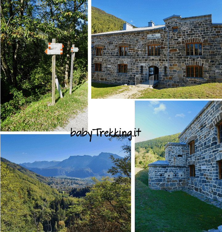 Da Levico al Forte Colle delle Benne: col passeggino vista Valsugana