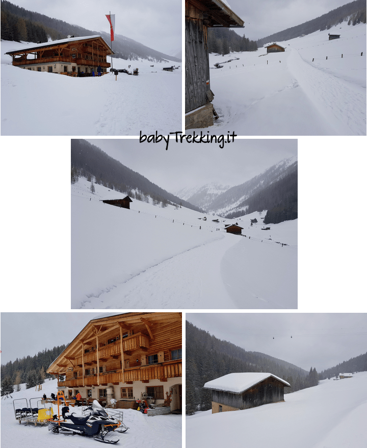 Valle di Altafossa con le ciaspole, camminare nella neve in Val Pusteria